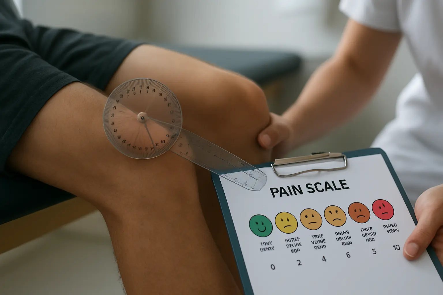 Tabla comparativa de instrumentos de medición usados en tesis de Kinesiología según variable dependiente