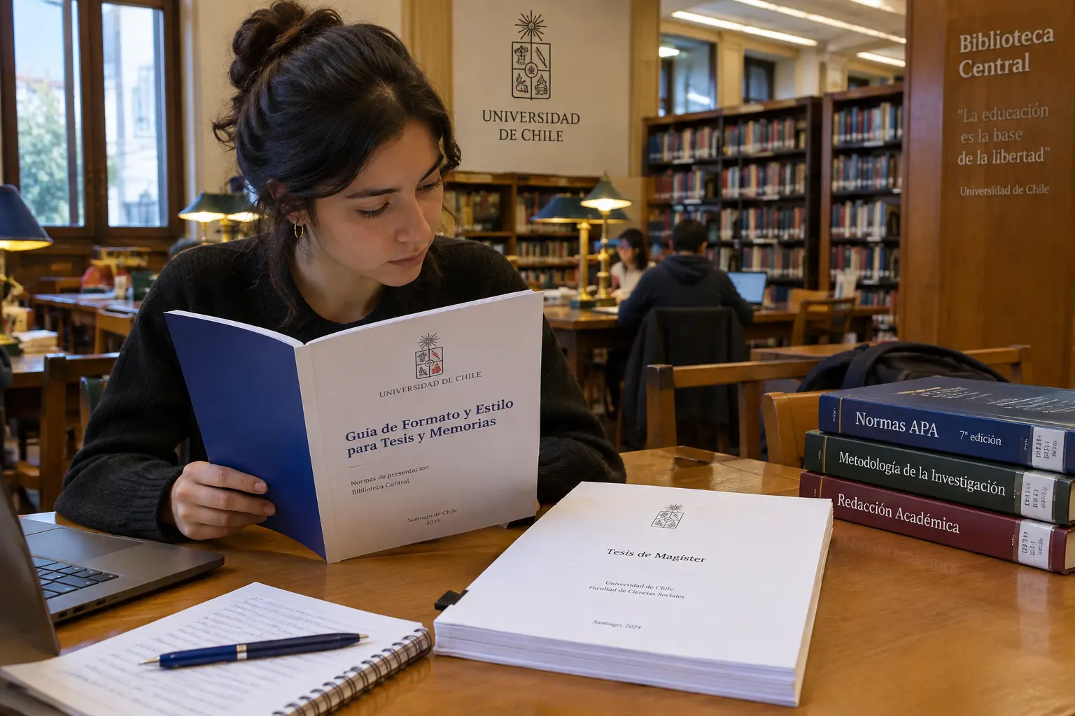 Lo que Exige la Universidad de Chile en tu Tesis o Memoria: Partes Obligatorias, Extensión y Orden de la Bibliografía (Pauta SISIB, 2026)