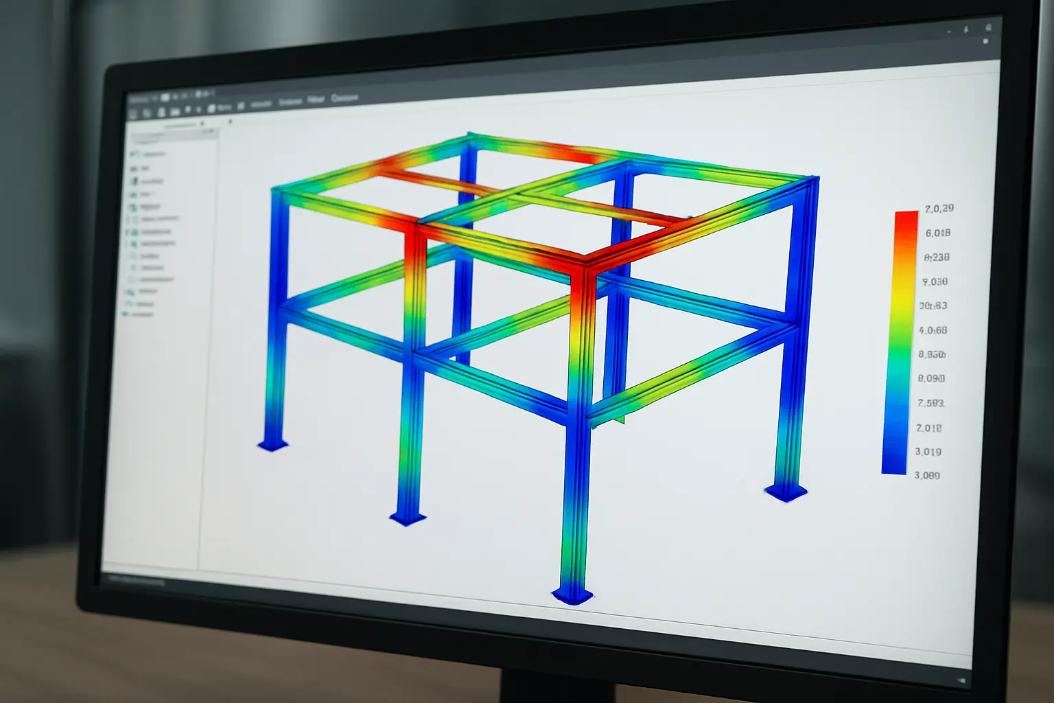 Modelo de elementos finitos en software de análisis estructural para una tesis de Ingeniería Civil