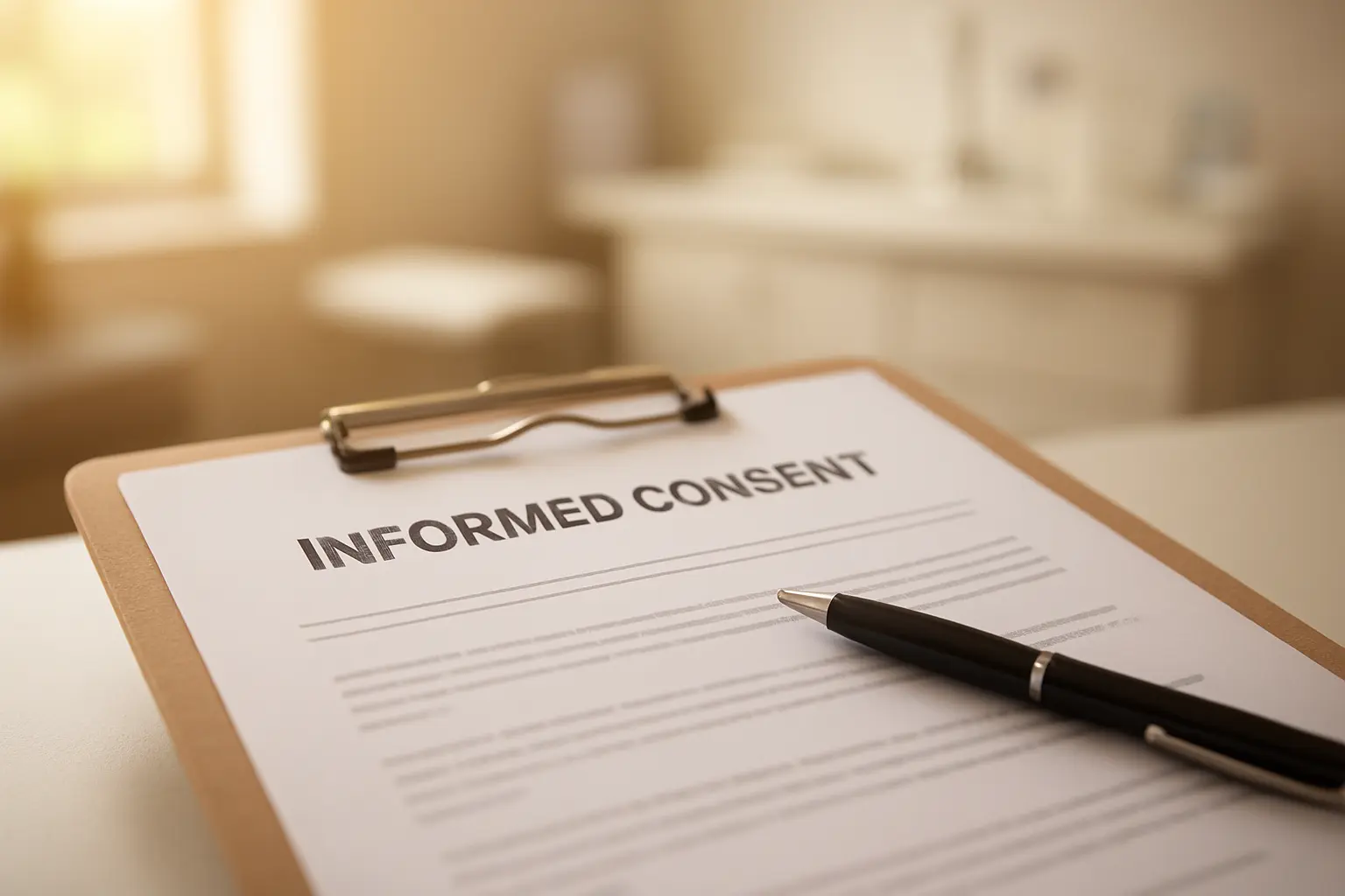 Documento de consentimiento informado y protocolo de investigación revisados antes de presentarlos a un Comité Ético Científico