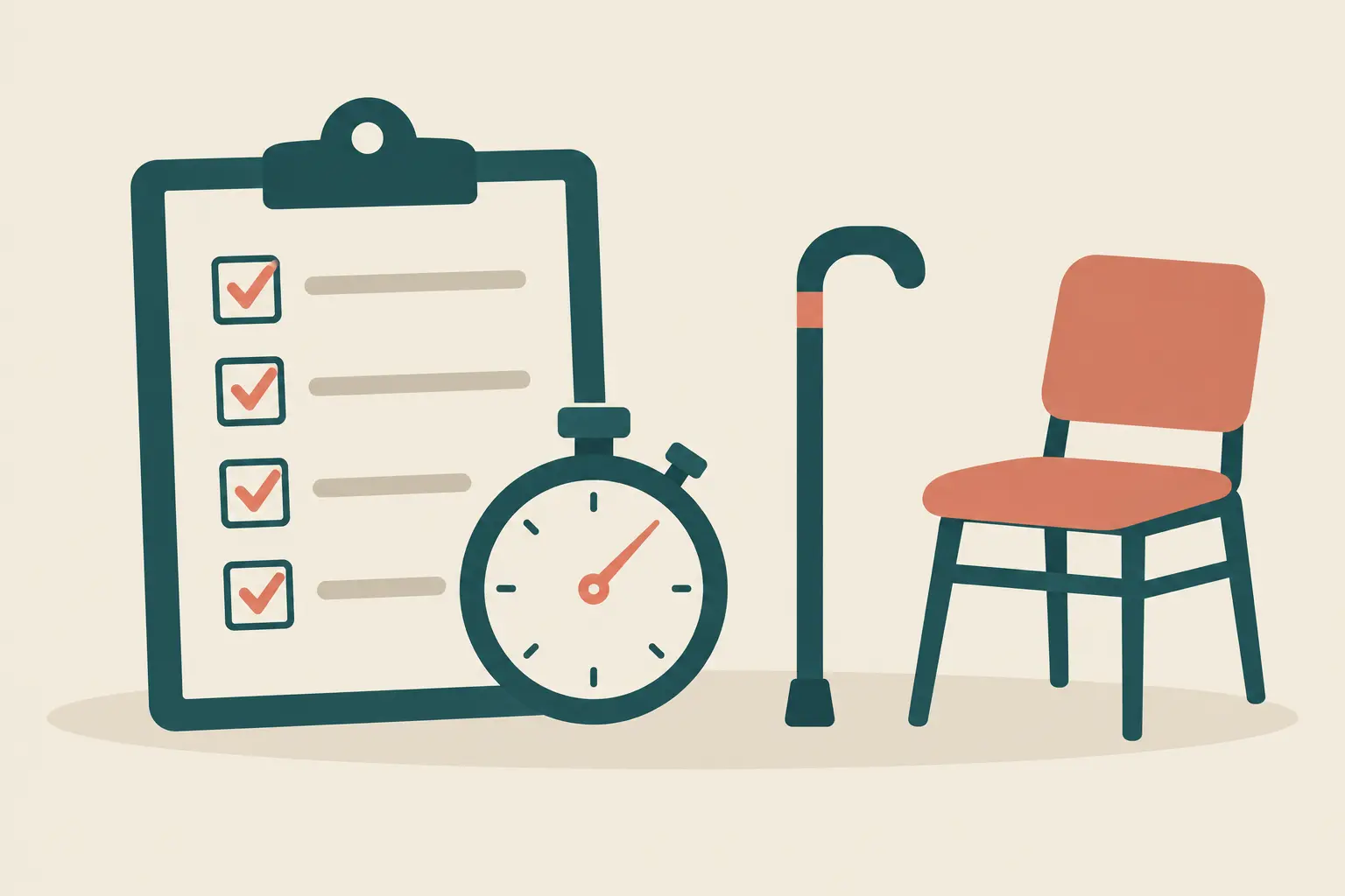 Ilustración de instrumentos de evaluación funcional validados para investigación kinésica en adultos mayores